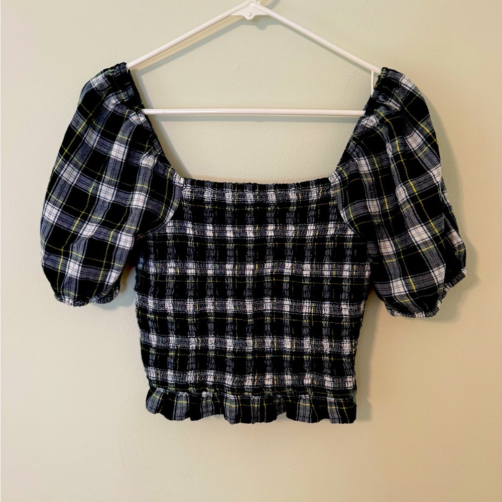 Plaid top